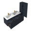 48D inch Chiara Floating Vanity Night Blue open drawers