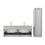 48D inch Chiara Floating Vanity Light Gray back view