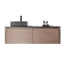 60 inch Orizzon Floating Vanity Chestnut