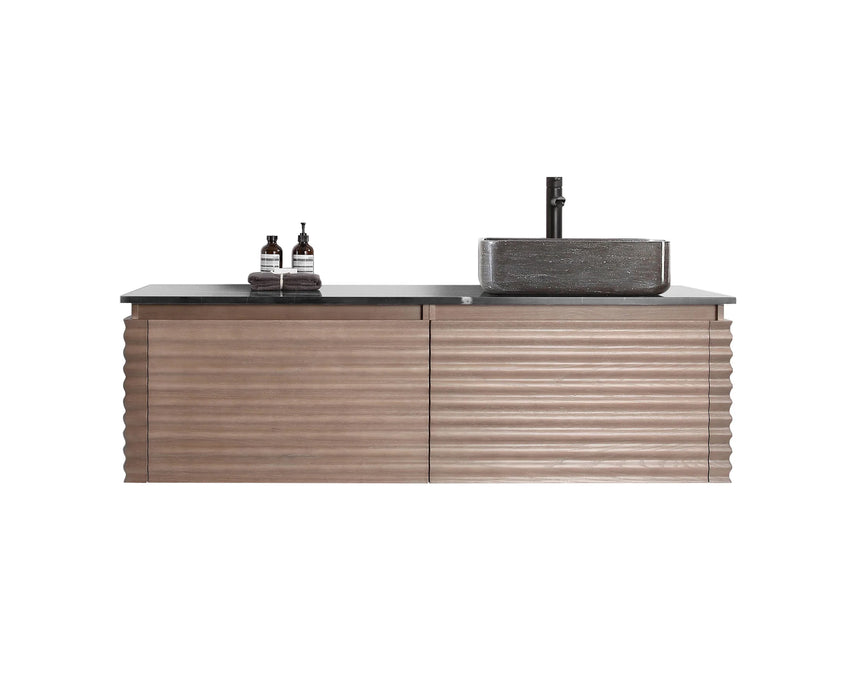 60 inch Orizzon Floating Vanity Chestnut