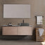 60 inch Orizzon Floating Vanity Chestnut Right