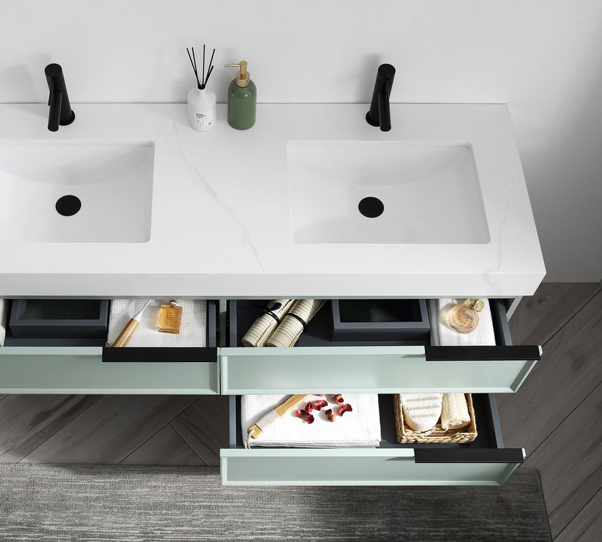 60D inch Verde Morandi Floating Vanity