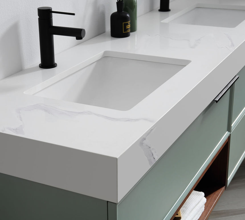 60D inch Verde Morandi Floating Vanity