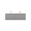60D inch Chiara Floating Vanity Light Gray