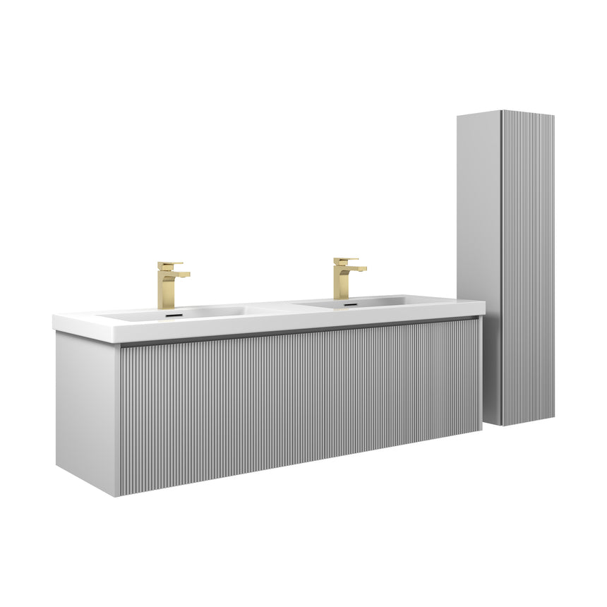 36 inch Chiara Floating Vanity Light Gray
