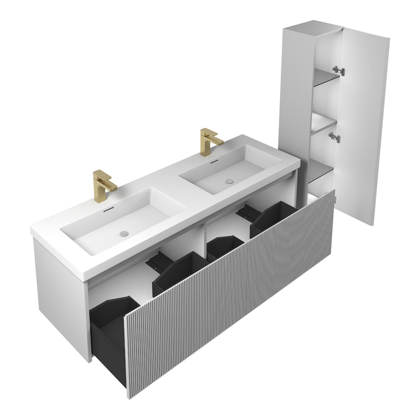 36 inch Chiara Floating Vanity Light Gray