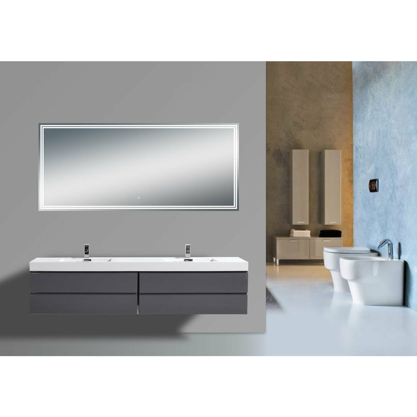 Lugarno LED Mirror - O&N Floating Vanity