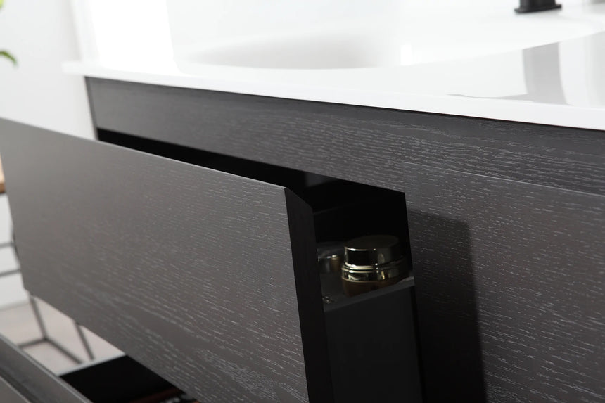72 inch Modena Luxury Vanity Golden Oak
