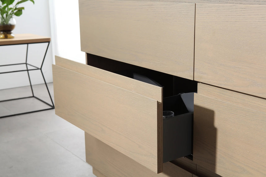 72 inch Modena Luxury Vanity Golden Oak