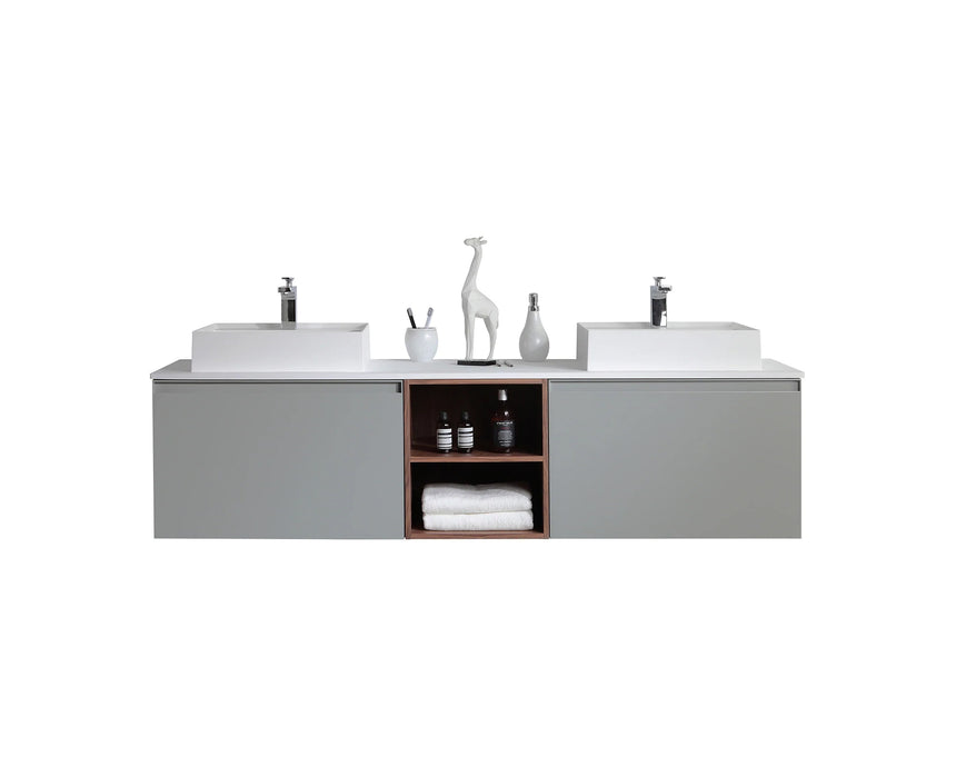72 inch San Montano Floating Vanity