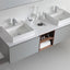 72 inch San Montano Floating Vanity Light Gray