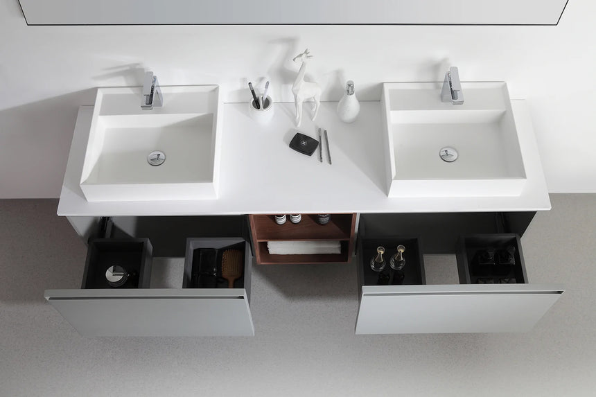 72 inch San Montano Floating Vanity