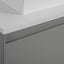 72 inch San Montano Floating Vanity Light Gray close up detail