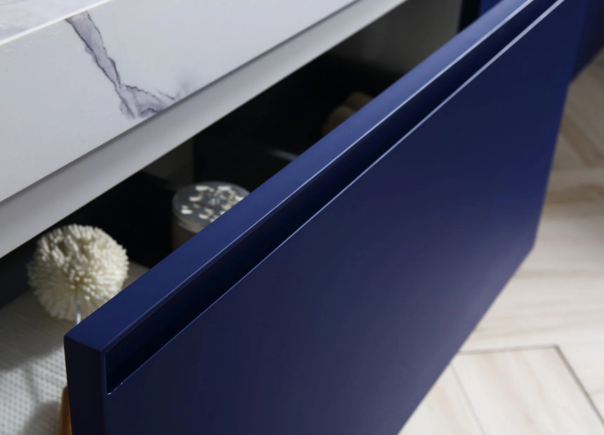 60 inch San Marco Floating Vanity Dark Gray