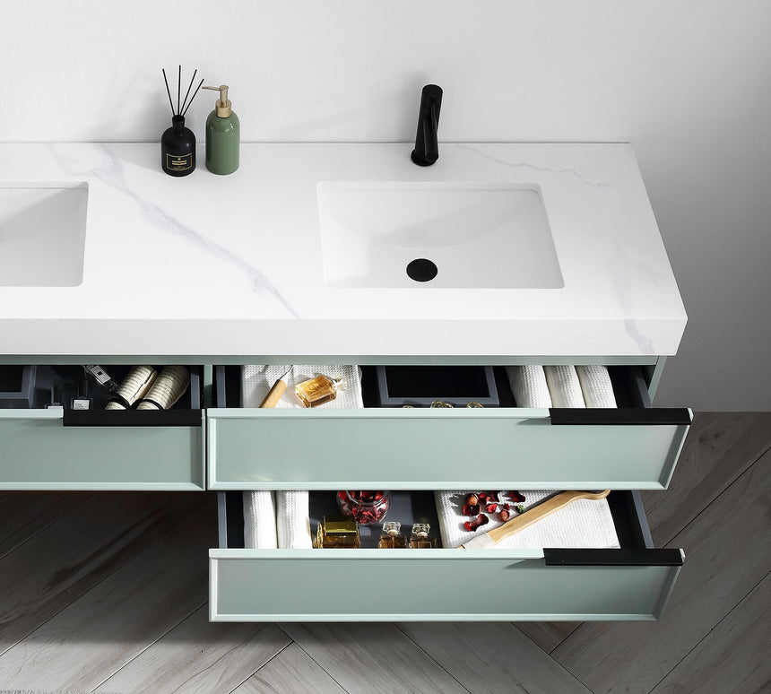 60D inch Verde Morandi Floating Vanity