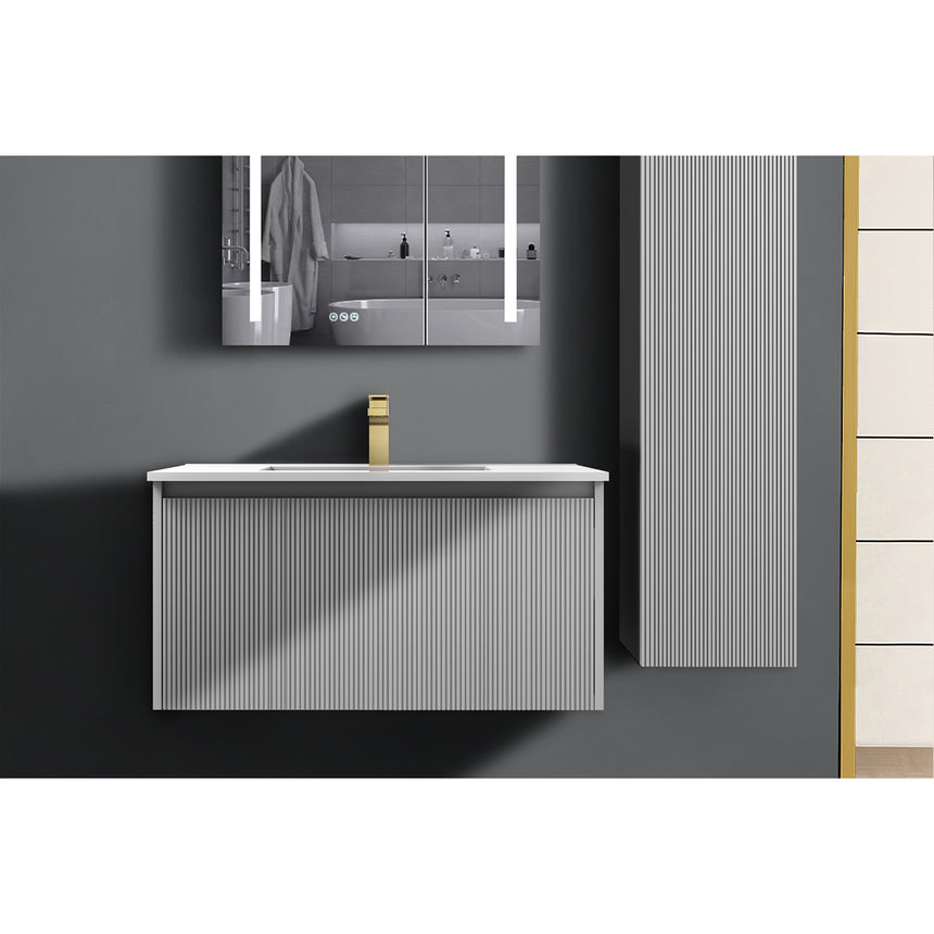 36 inch Chiara Floating Vanity Light Gray