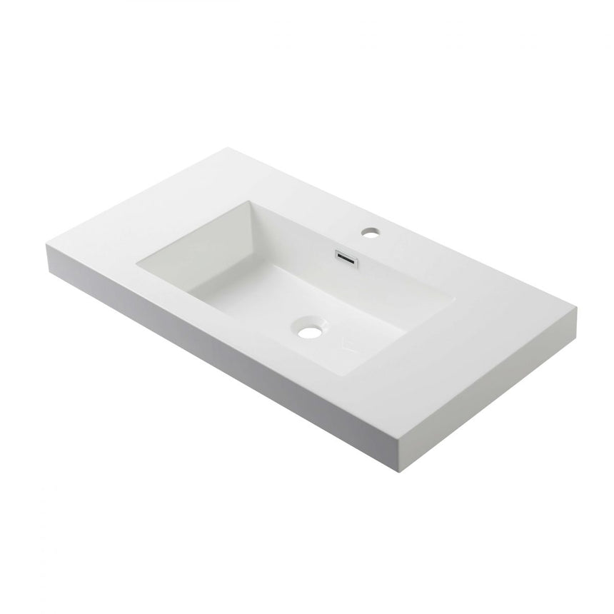 30 inch Catalyst Floating Vanity White