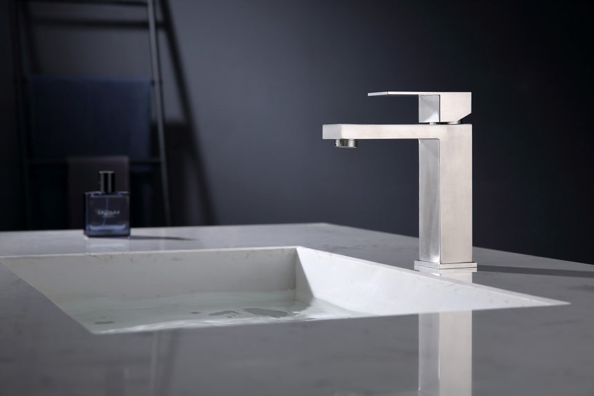 Ratel Angular Modern Single Lever Faucet (Black/Chrome/Brushed Nickel)