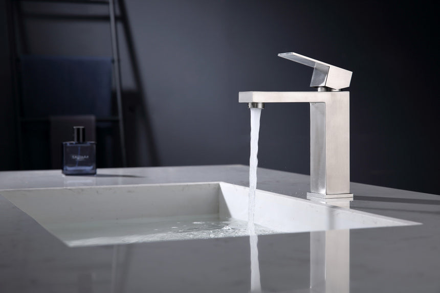 Ratel Angular Modern Single Lever Faucet (Black/Chrome/Brushed Nickel)