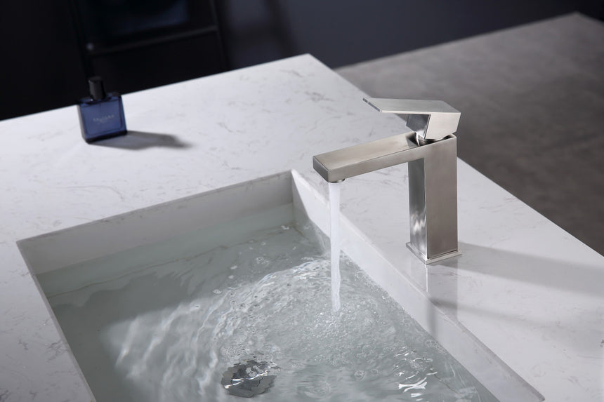 Ratel Angular Modern Single Lever Faucet (Black/Chrome/Brushed Nickel)