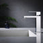 Ratel Angular Modern Single Lever Faucet (Black/Chrome/Brushed Nickel)