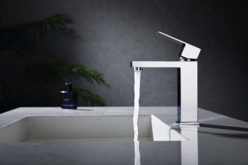 Ratel Angular Modern Single Lever Faucet (Black/Chrome/Brushed Nickel)