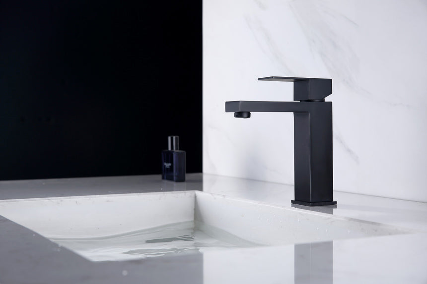 Ratel Angular Modern Single Lever Faucet (Black/Chrome/Brushed Nickel)