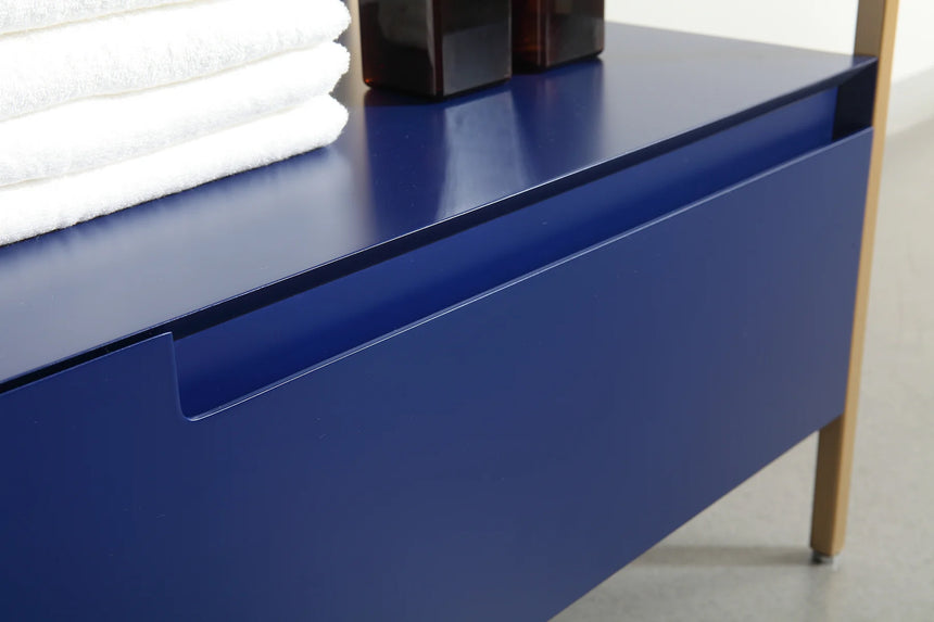 42 inch Tessile Bathroom Vanity Blue