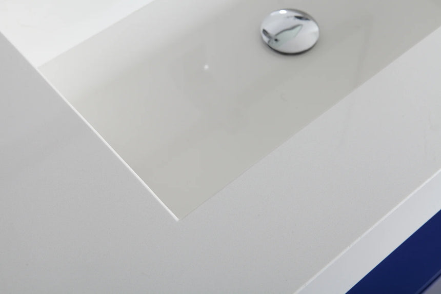 42 inch Tessile Bathroom Vanity Blue