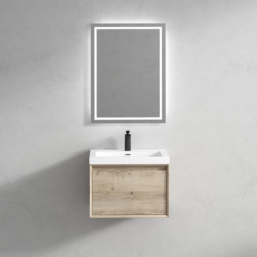 42 inch Vitolo Floating Vanity Natural Oak