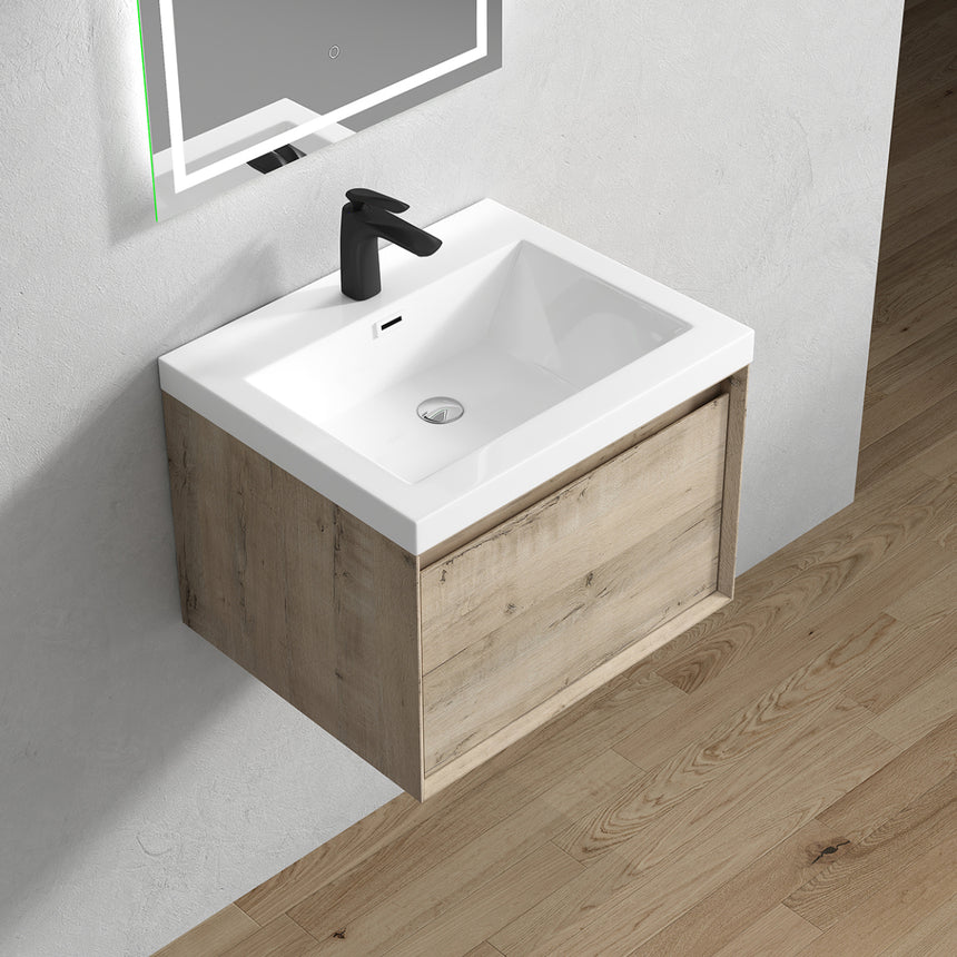 42 inch Vitolo Floating Vanity Natural Oak