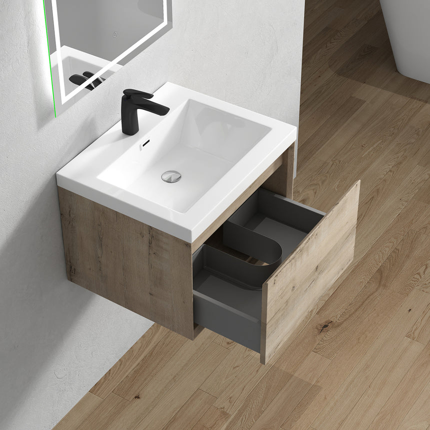 42 inch Vitolo Floating Vanity Natural Oak