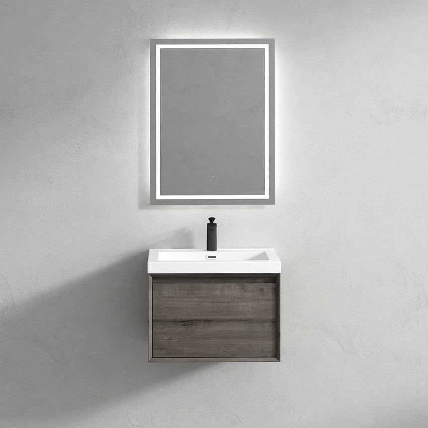 42 inch Vitolo Floating Vanity Natural Oak