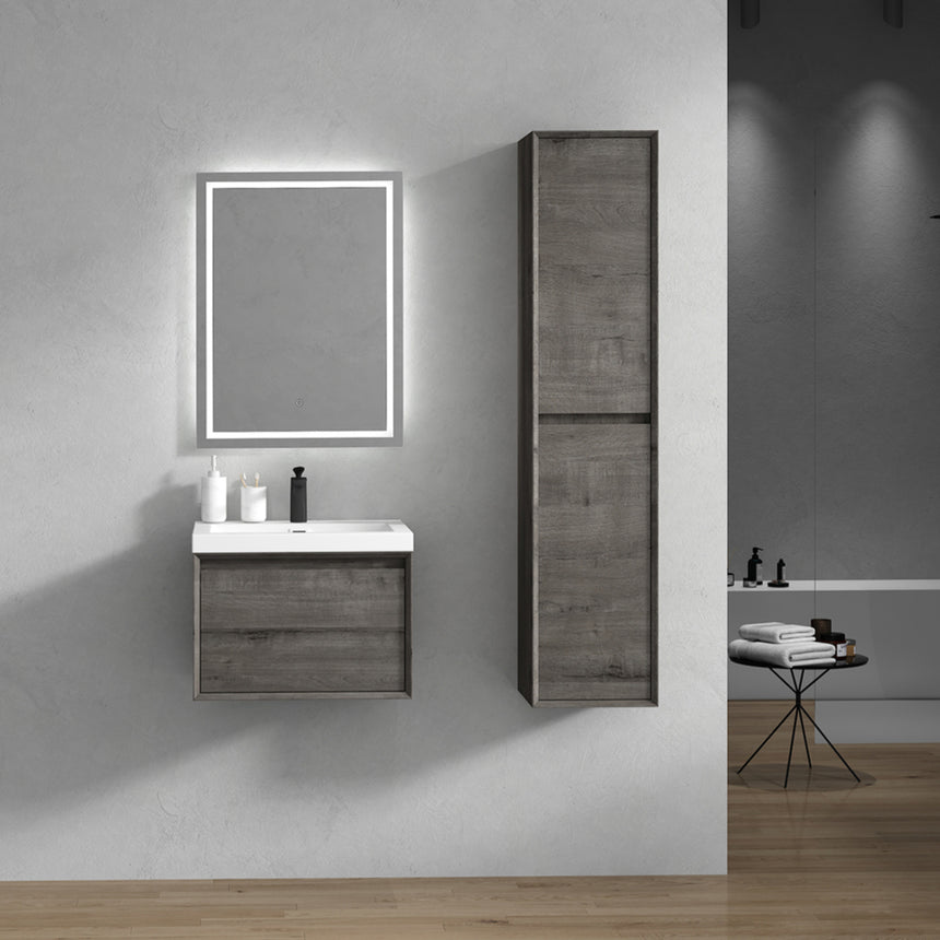42 inch Vitolo Floating Vanity Natural Oak