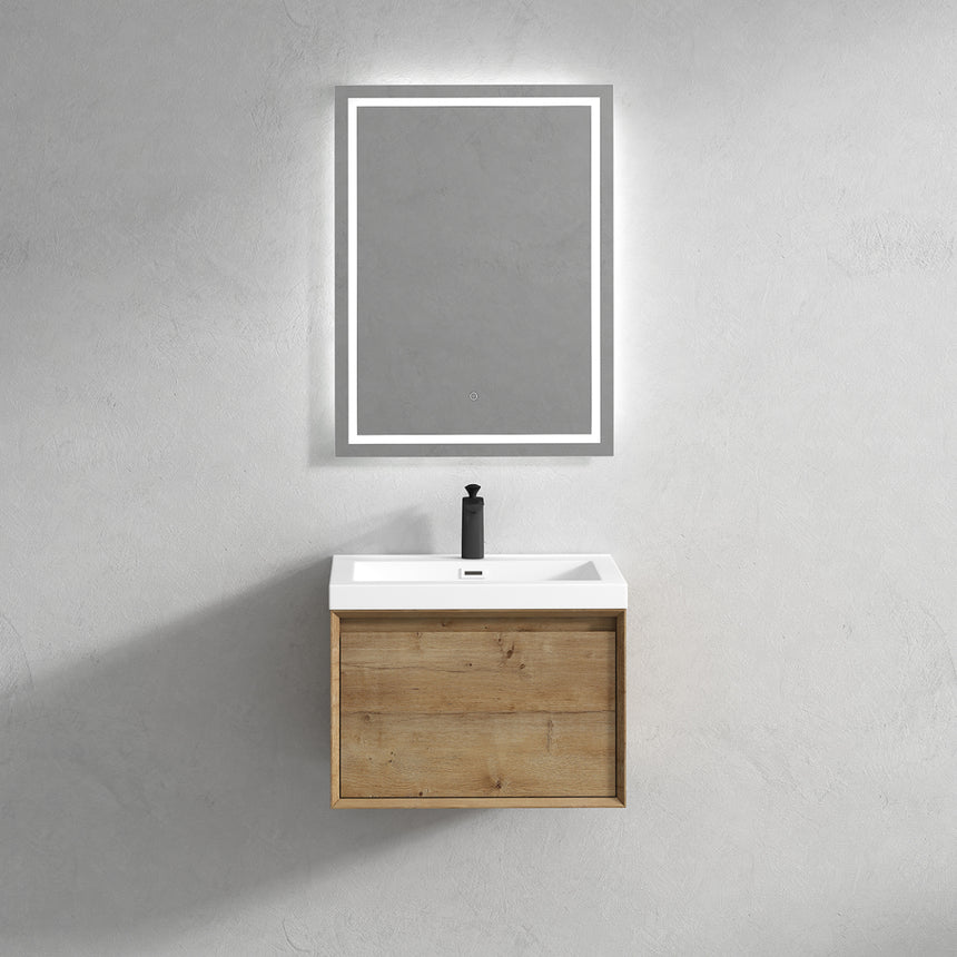 42 inch Vitolo Floating Vanity Natural Oak