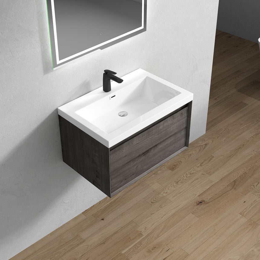 42 inch Vitolo Floating Vanity Natural Oak