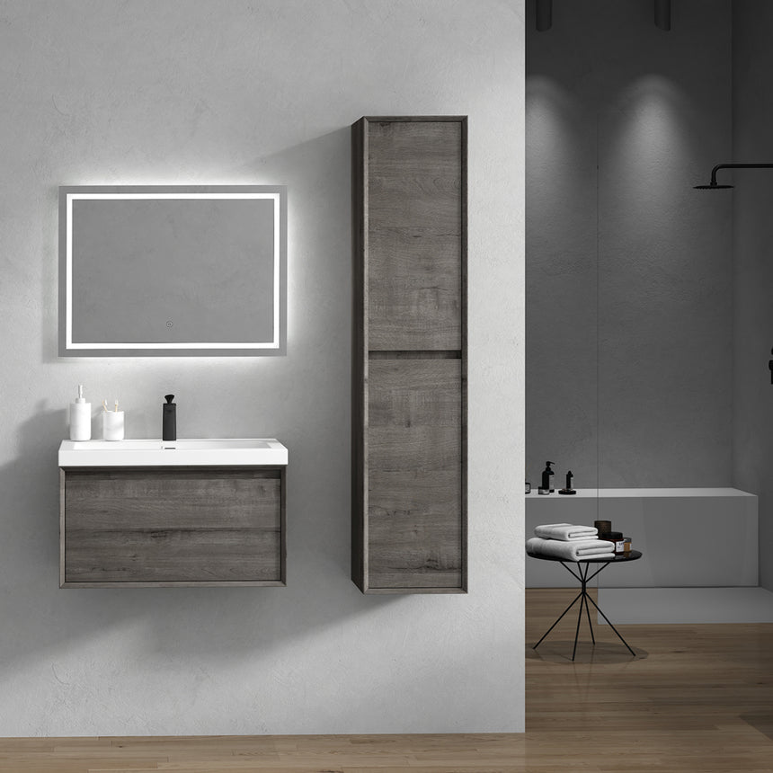 42 inch Vitolo Floating Vanity Natural Oak