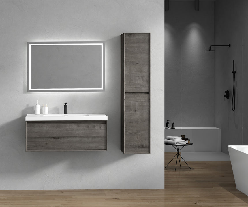 42 inch Vitolo Floating Vanity Natural Oak