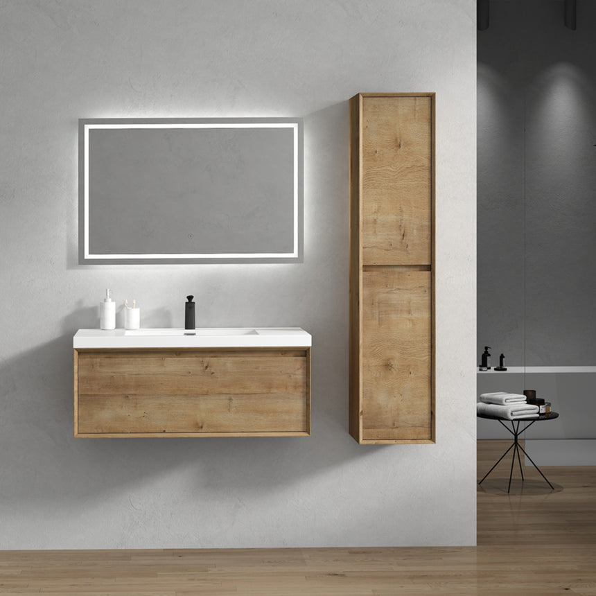 42 inch Vitolo Floating Vanity Natural Oak
