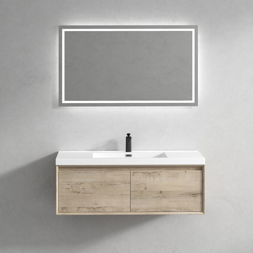 42 inch Vitolo Floating Vanity Natural Oak
