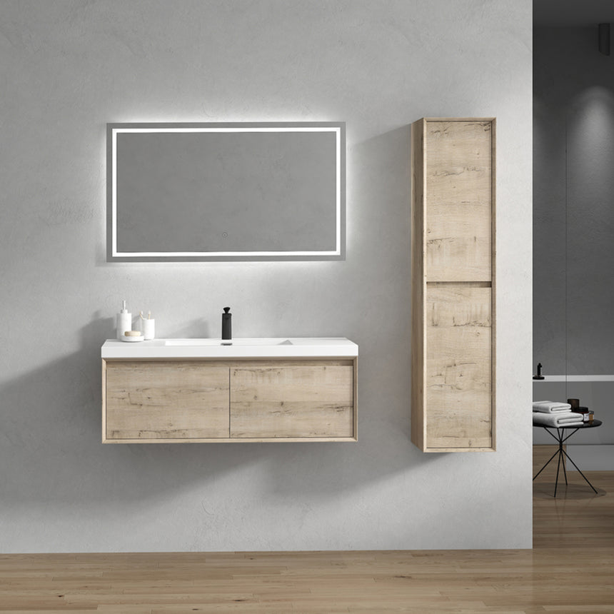 42 inch Vitolo Floating Vanity Natural Oak