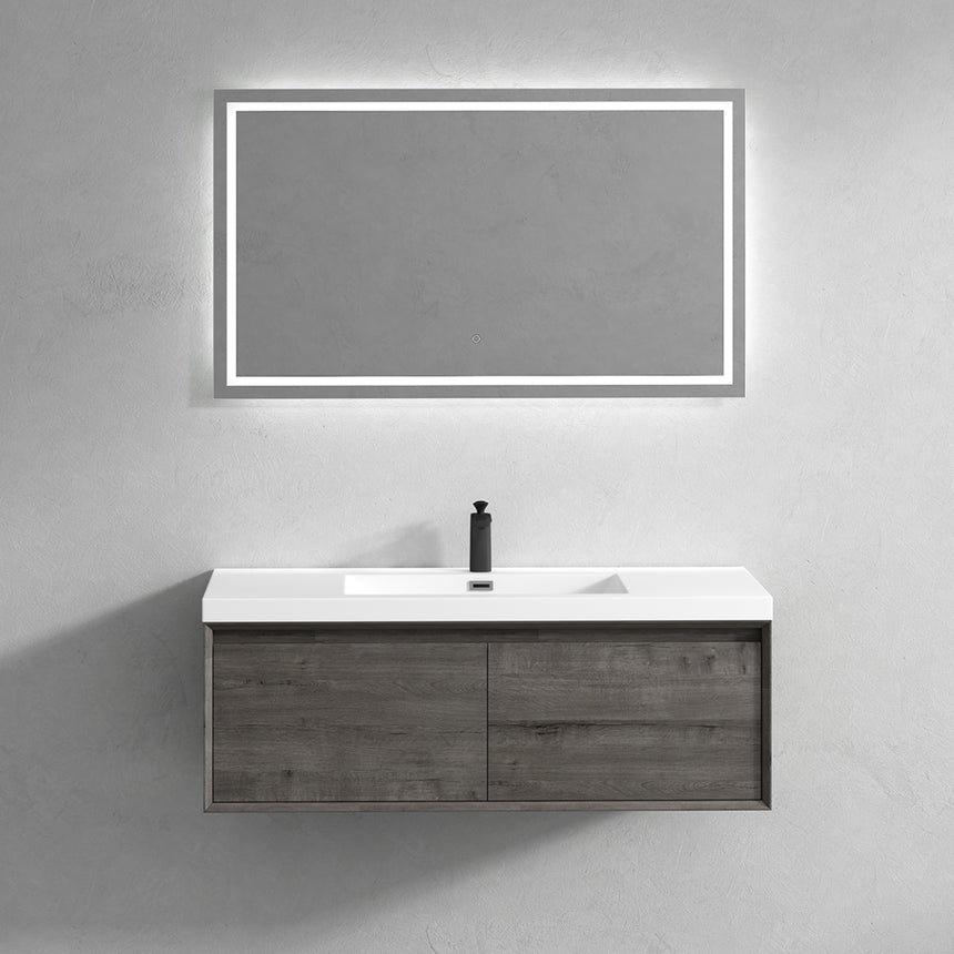 42 inch Vitolo Floating Vanity Natural Oak