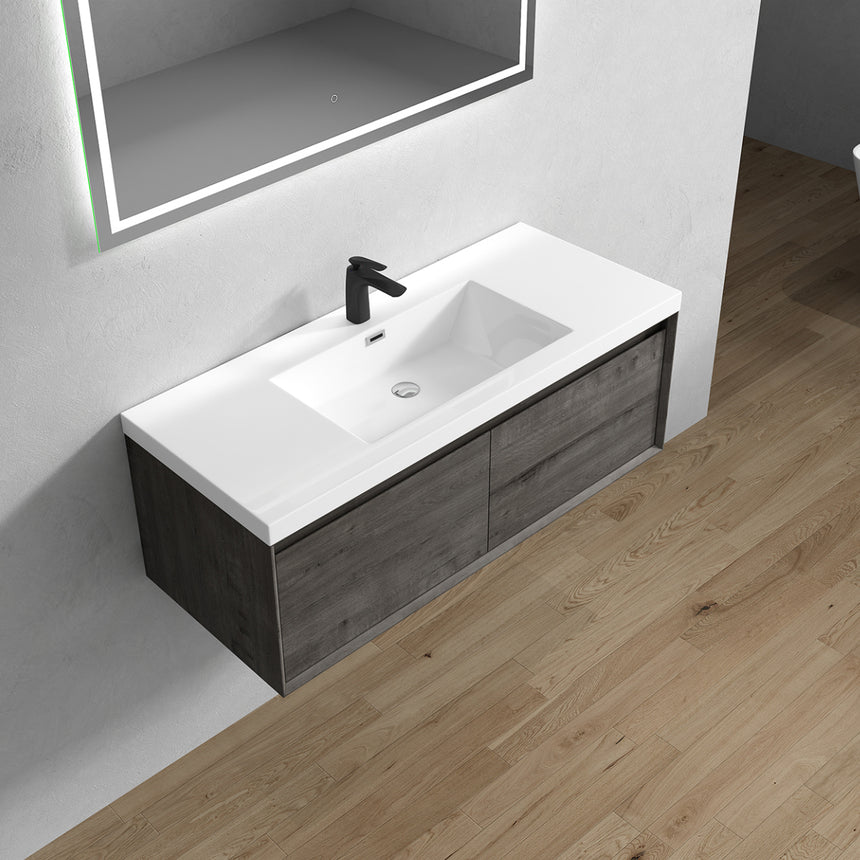 42 inch Vitolo Floating Vanity Natural Oak
