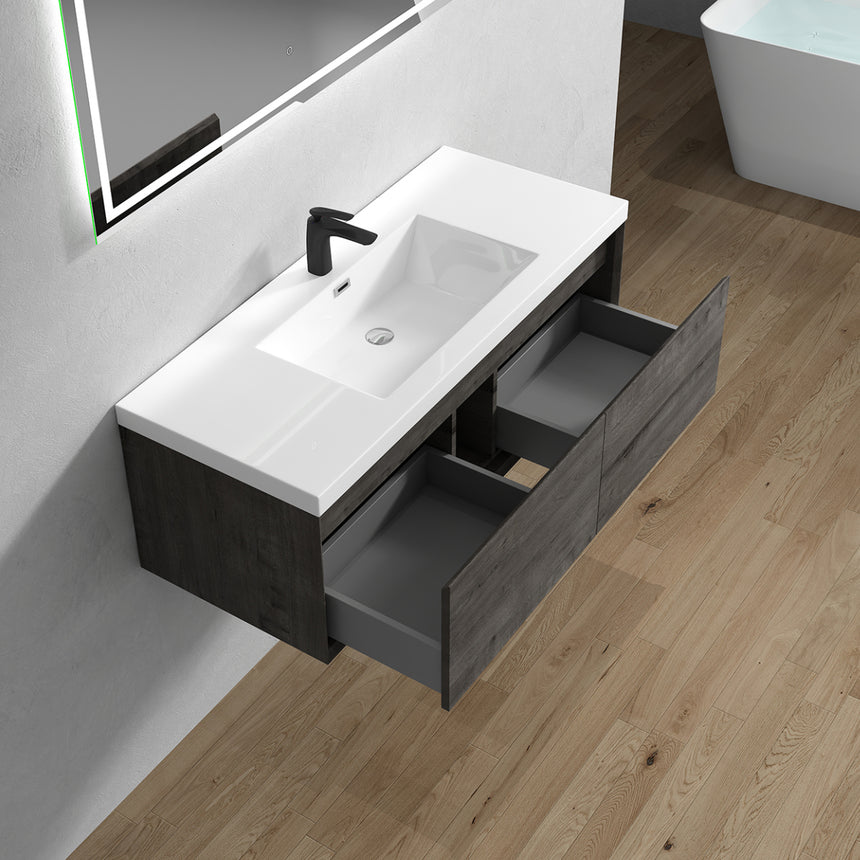42 inch Vitolo Floating Vanity Natural Oak
