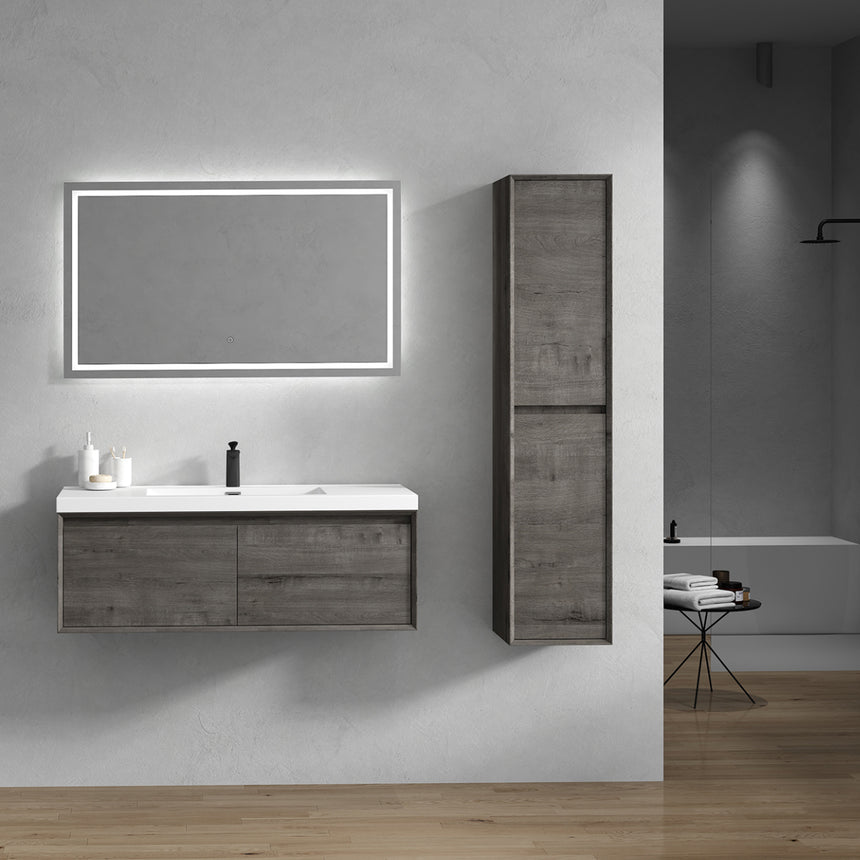 42 inch Vitolo Floating Vanity Natural Oak