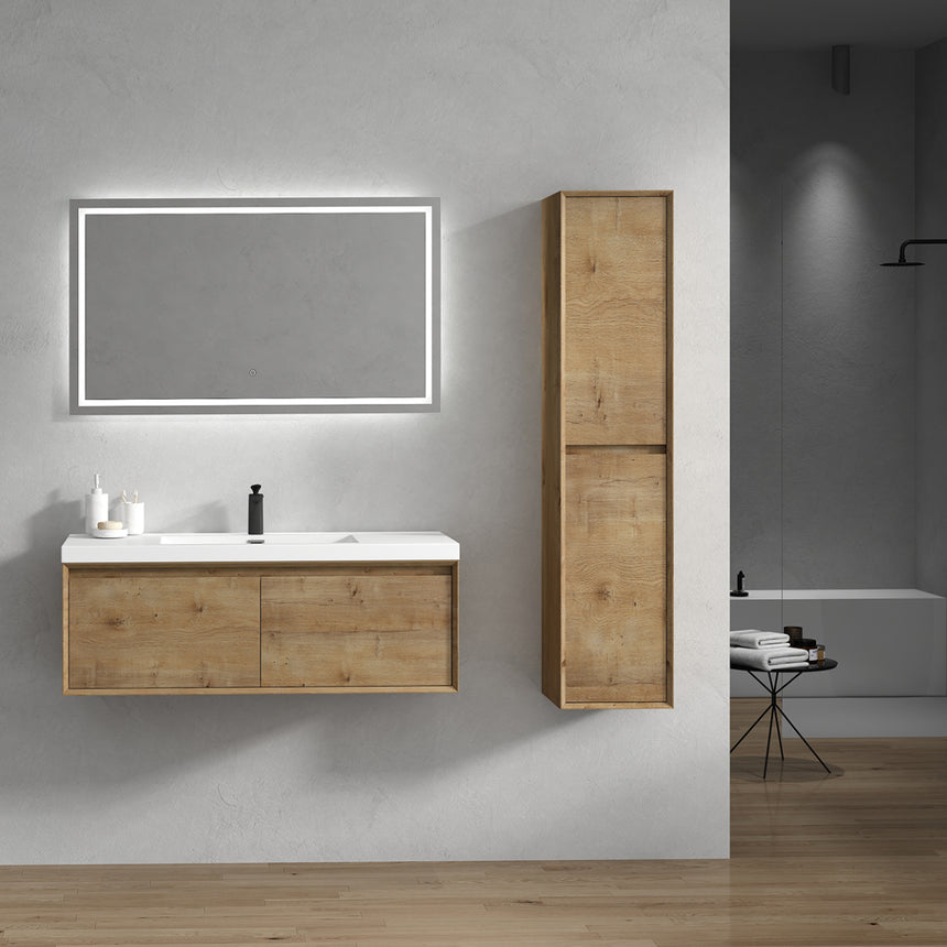 42 inch Vitolo Floating Vanity Natural Oak