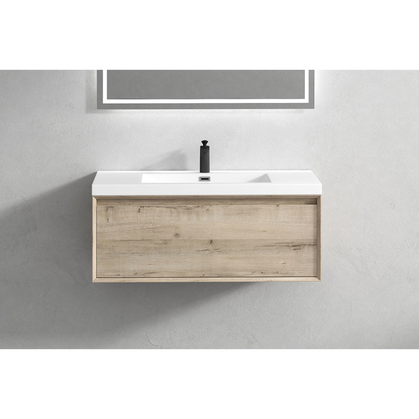 42 inch Vitolo Floating Vanity Natural Oak