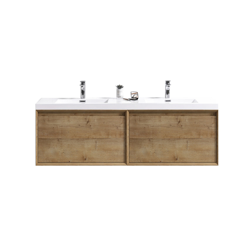 42 inch Vitolo Floating Vanity Natural Oak