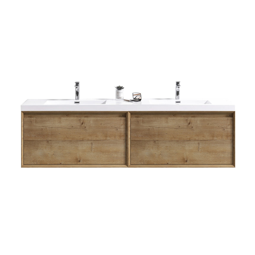 42 inch Vitolo Floating Vanity Natural Oak