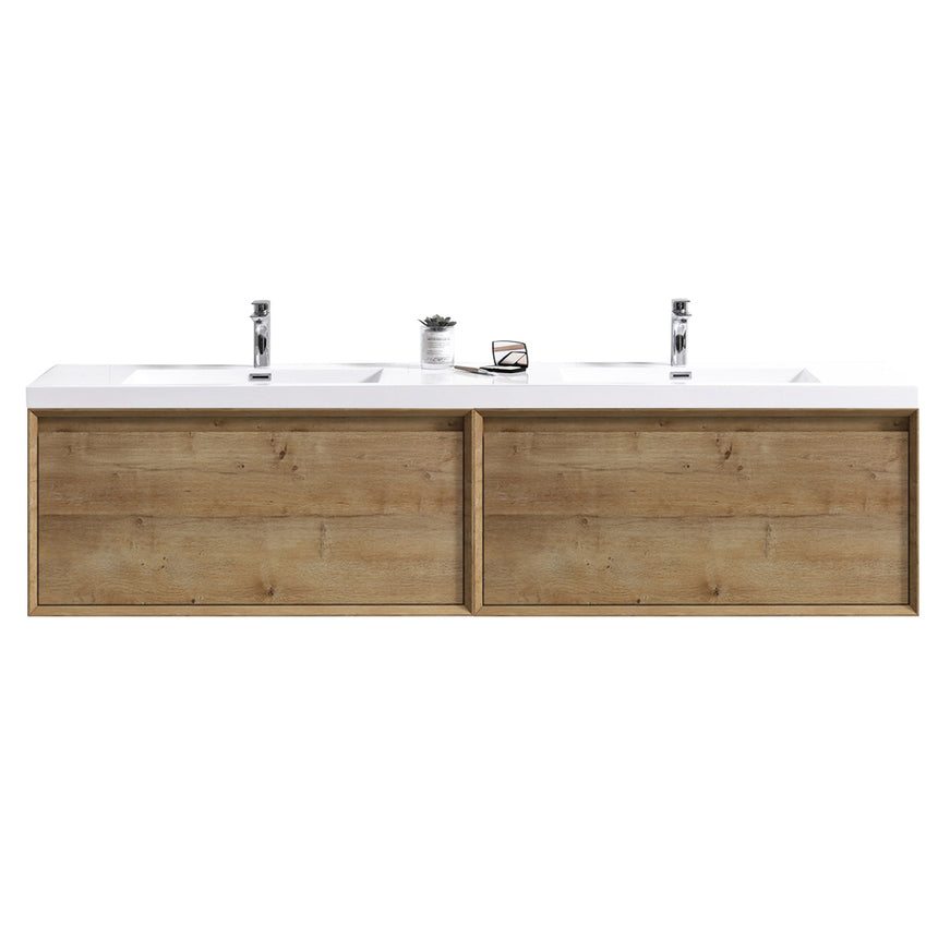 42 inch Vitolo Floating Vanity Natural Oak